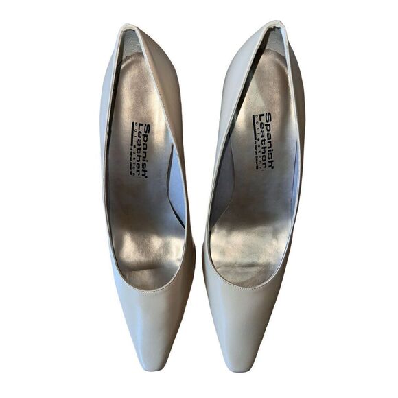 Spanish Leather Collection Chralize Camel/Tan Square/Pointed Toe Womens Size 10 - Picture 4 of 12